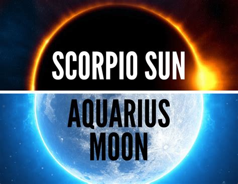 aquarius moon and scorpio moon